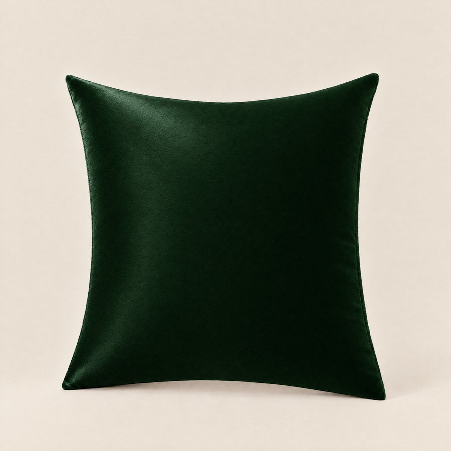 EMERAUDE — Housse de coussin en velours uni