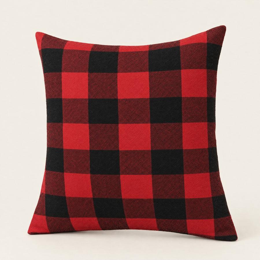 TARTAN — Housse de coussin de Noël à carreaux bûcheron