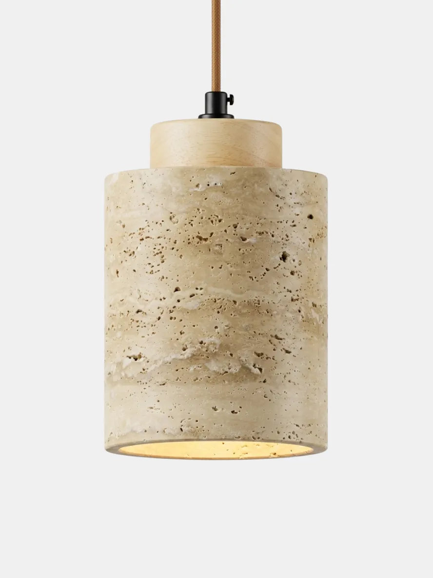 AMBRE — Suspension en travertin