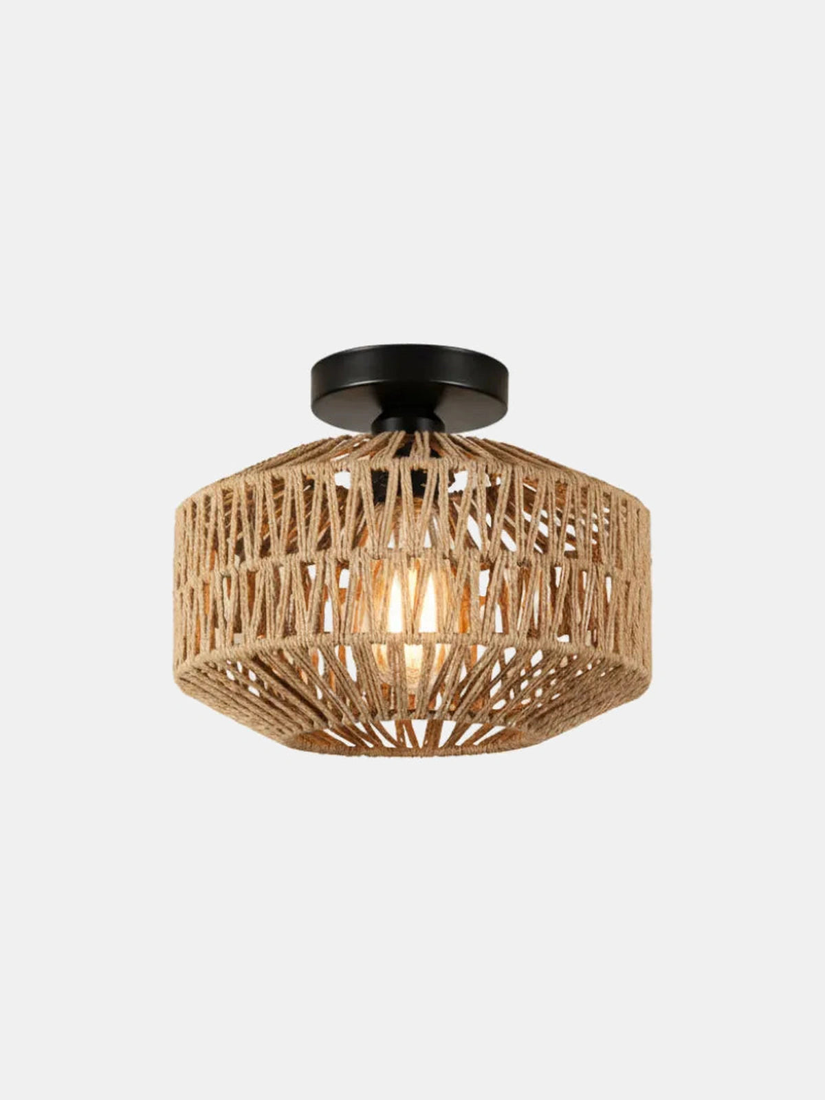 Médina, plafonnier en rotin tressé | Maison Beaurel
