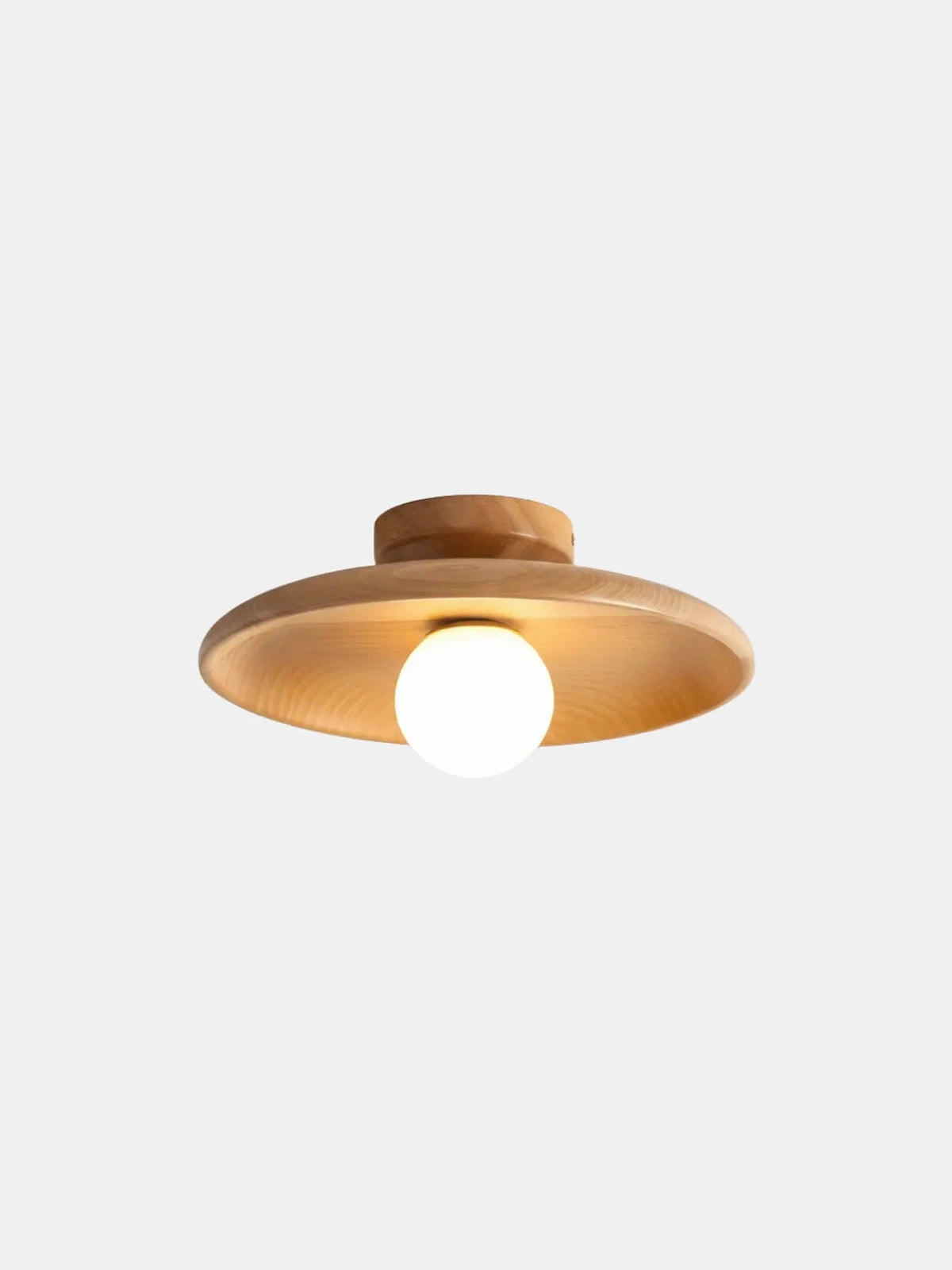 Cerne, plafonnier en bois — coloris D28cm Log color | Maison Beaurel