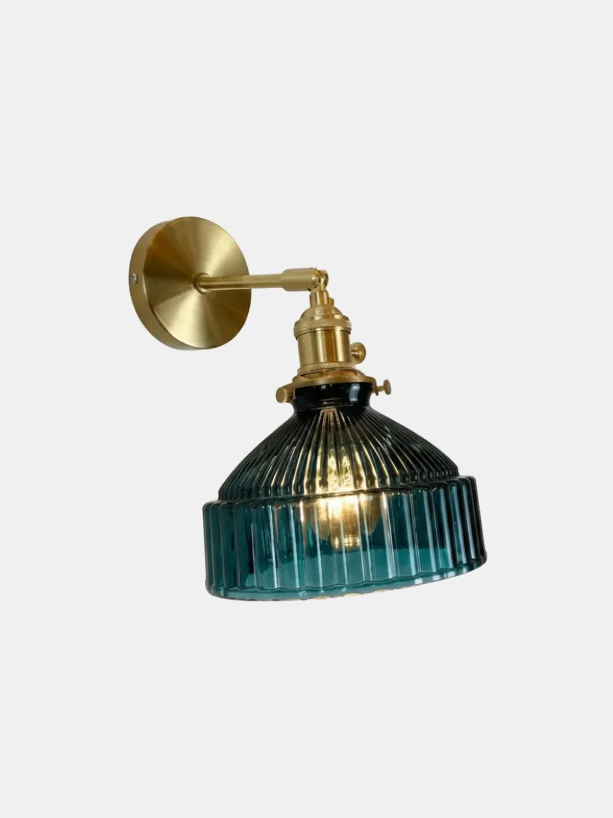 Jade, applique murale en verre teinté — coloris Bleu | Maison Beaurel