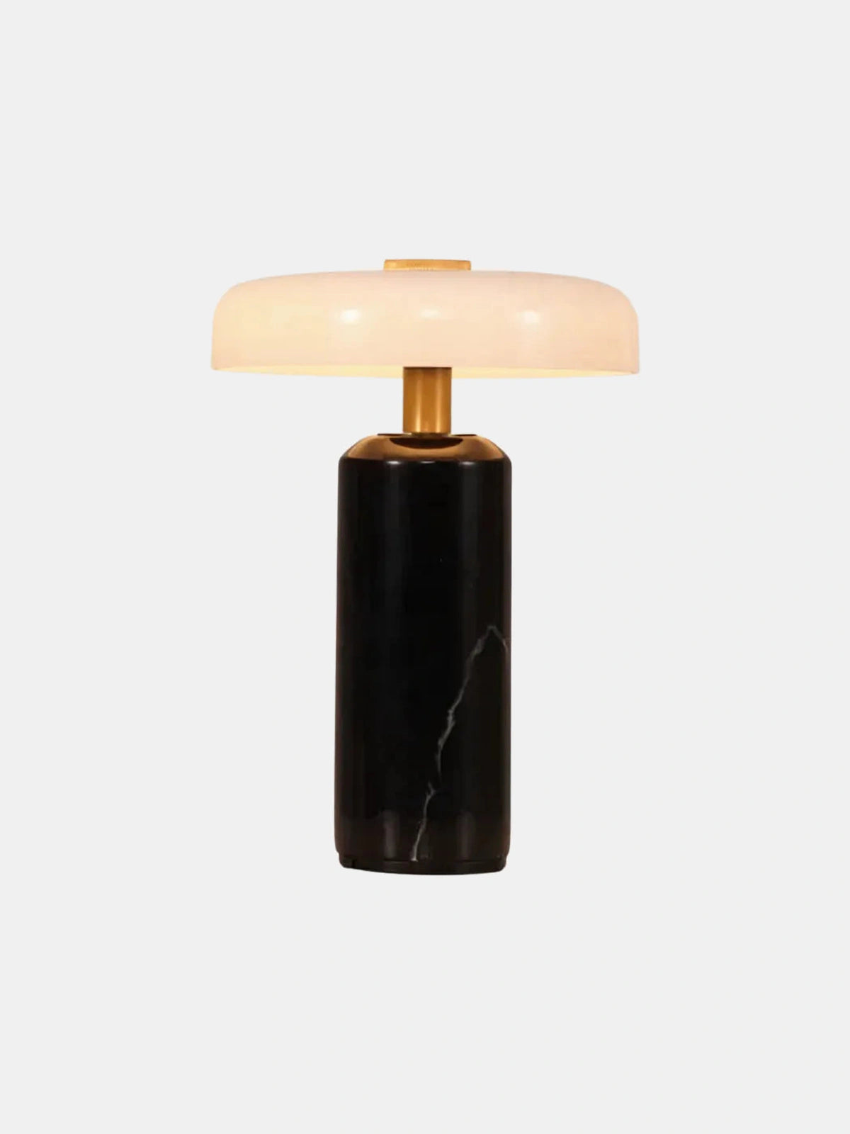 Sélène, lampe à poser en marbre et verre opalin | Maison Beaurel