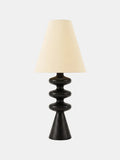 Noyer, lampe à poser en bois tourné | Maison Beaurel