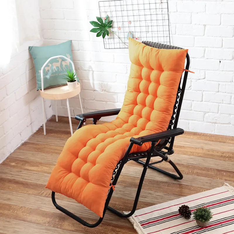 TRANSAT — Coussin de transat matelassé sur une chaise longue, coloris Orange