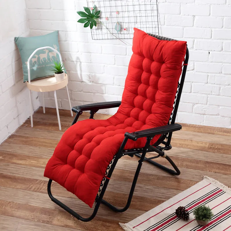 TRANSAT — Coussin de transat matelassé sur une chaise longue, coloris Rouge