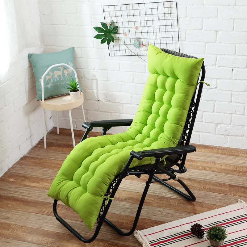 TRANSAT — Coussin de transat matelassé sur une chaise longue, coloris Vert anis