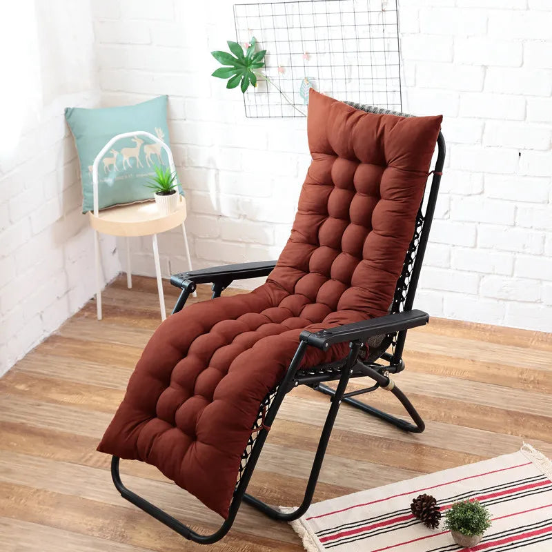 TRANSAT — Coussin de transat matelassé sur une chaise longue, coloris Marron