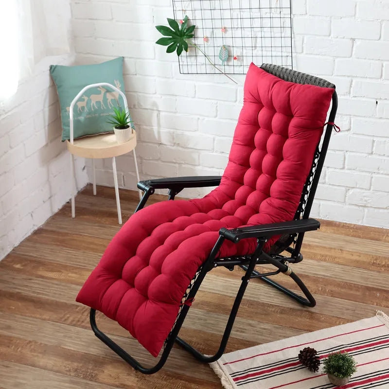 TRANSAT — Coussin de transat matelassé sur une chaise longue, coloris Framboise