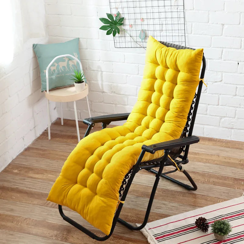TRANSAT — Coussin de transat matelassé sur une chaise longue, coloris Jaune