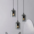 Suspension ARDOISE en verre gris, Lumora Paris