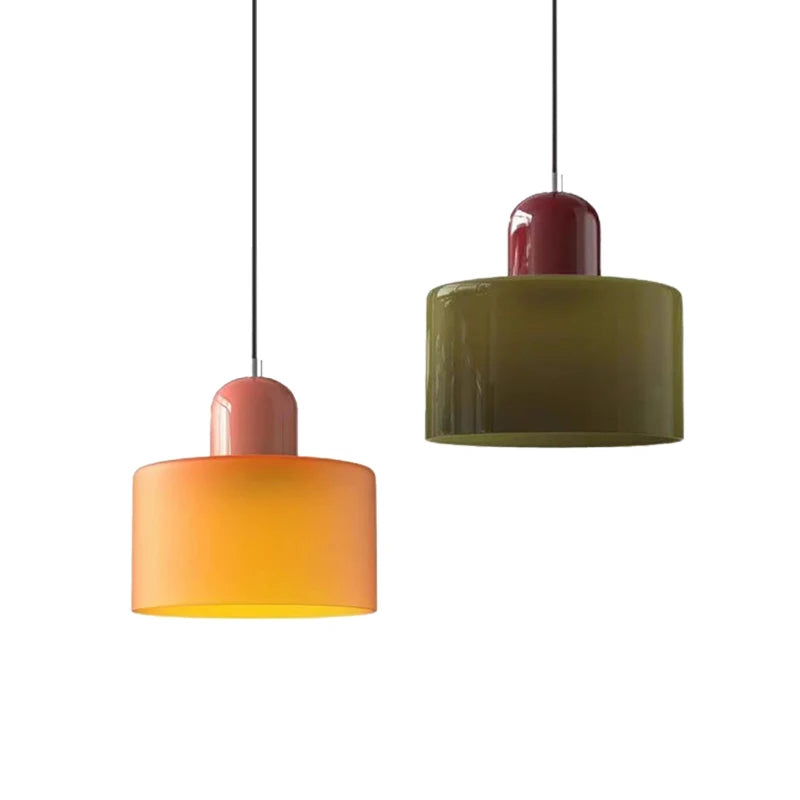 Suspension FUSEAU verticale en verre, Lumora Paris