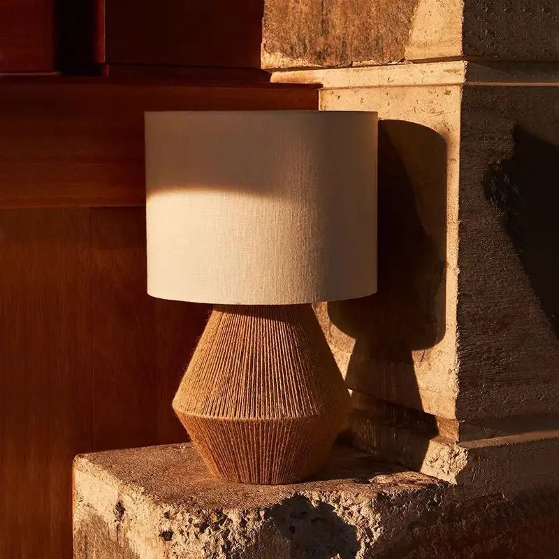 Lampe Aomori jute - ambiance