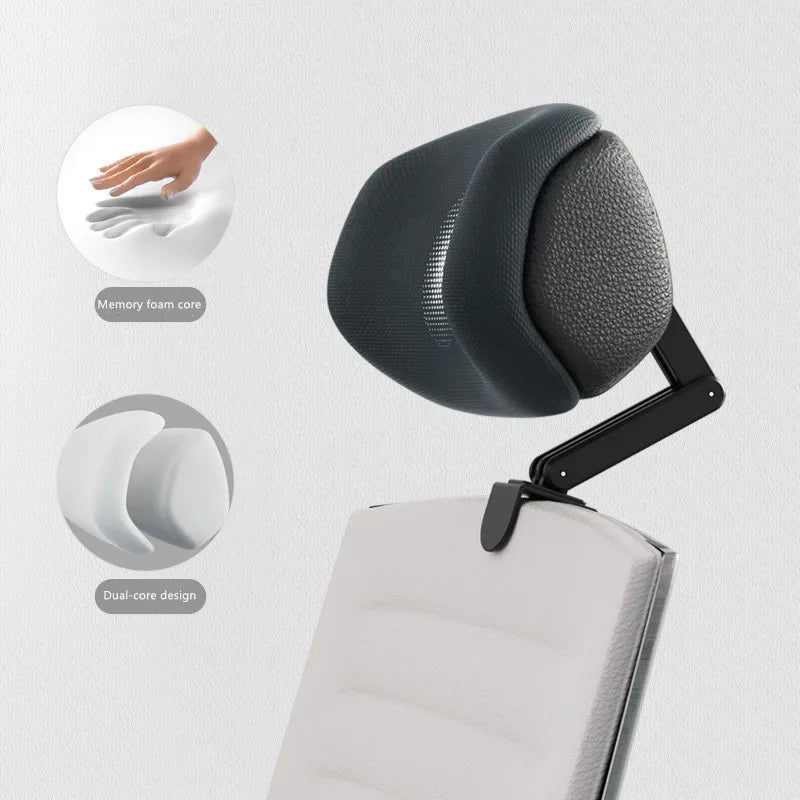 NUQUE — Appui-tête modèle Amélioré noir, mousse à mémoire de forme