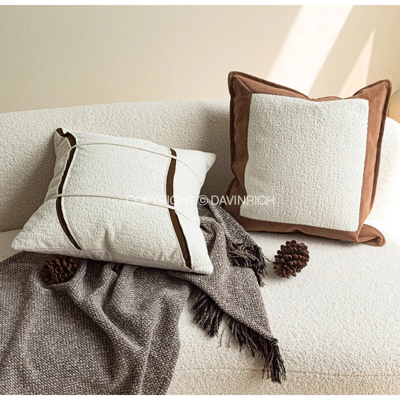 KYOTO — Housse de coussin en bouclette style wabi-sabi, vue 4