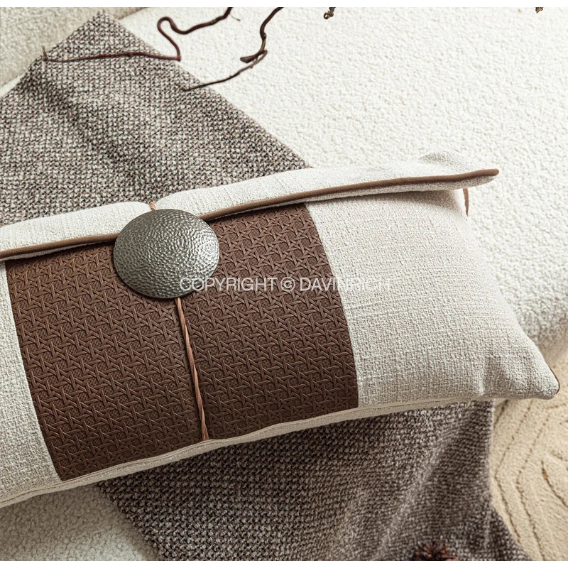 KYOTO — Housse de coussin en bouclette style wabi-sabi, vue 3