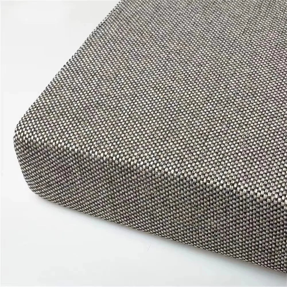 BANQUETTE — Coin du coussin de banc en tissu texturé, coloris Gris foncé
