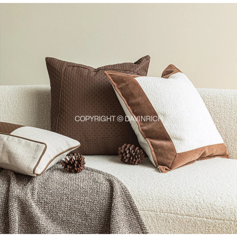 KYOTO — Housse de coussin en bouclette style wabi-sabi, vue 5