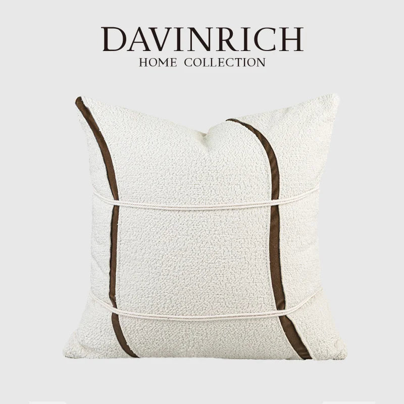 KYOTO — Housse de coussin en bouclette style wabi-sabi