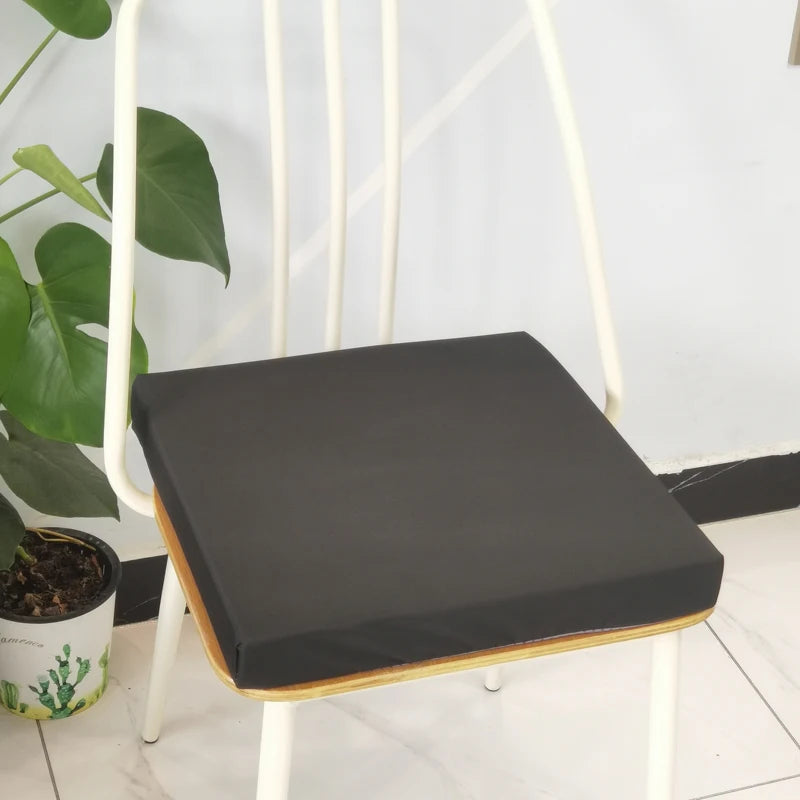 GALETTE — Galette de chaise sur une chaise blanche, coloris Anthracite