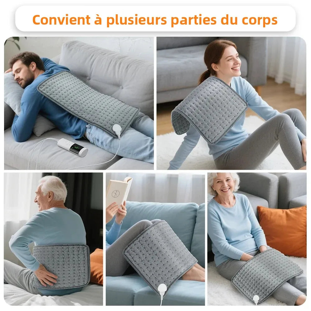 BRAISE — Coussin chauffant électrique, plusieurs façons de l'utiliser