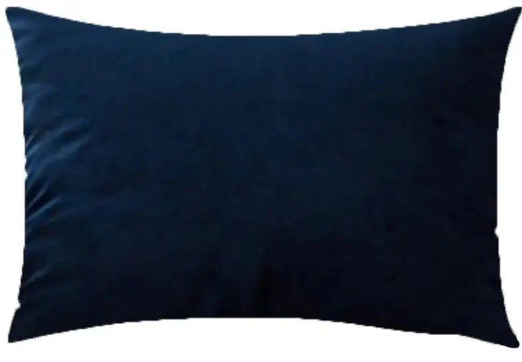 CARMIN — Housse de coussin en velours, coloris Bleu nuit