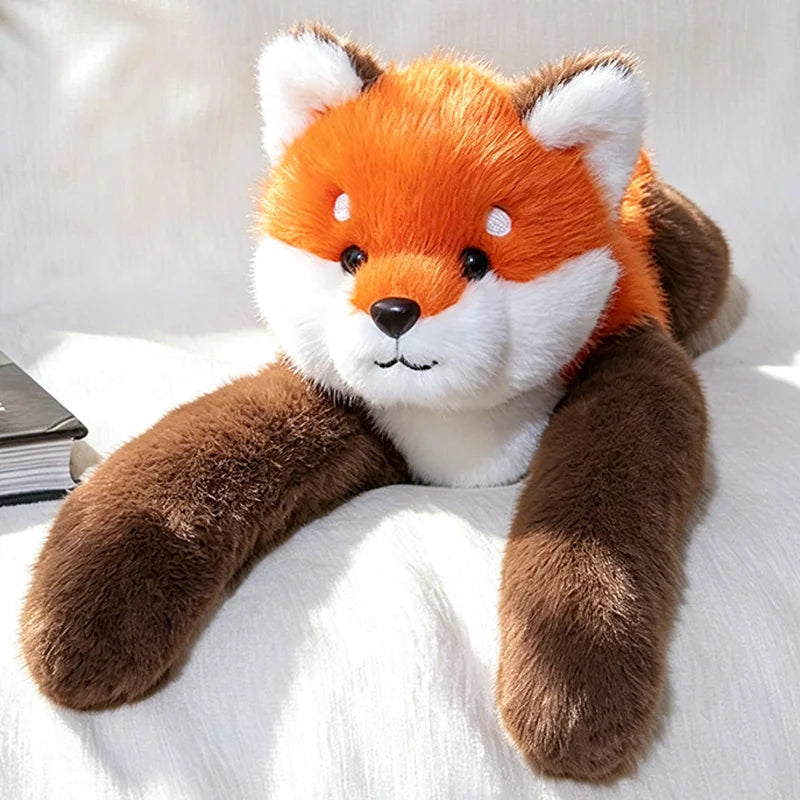 MARMOT — Peluche lestée 55 cm, animal Renard