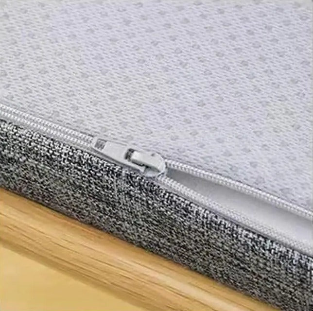 BANQUETTE — Housse amovible avec fermeture à glissière et face inférieure à picots du coussin de banc