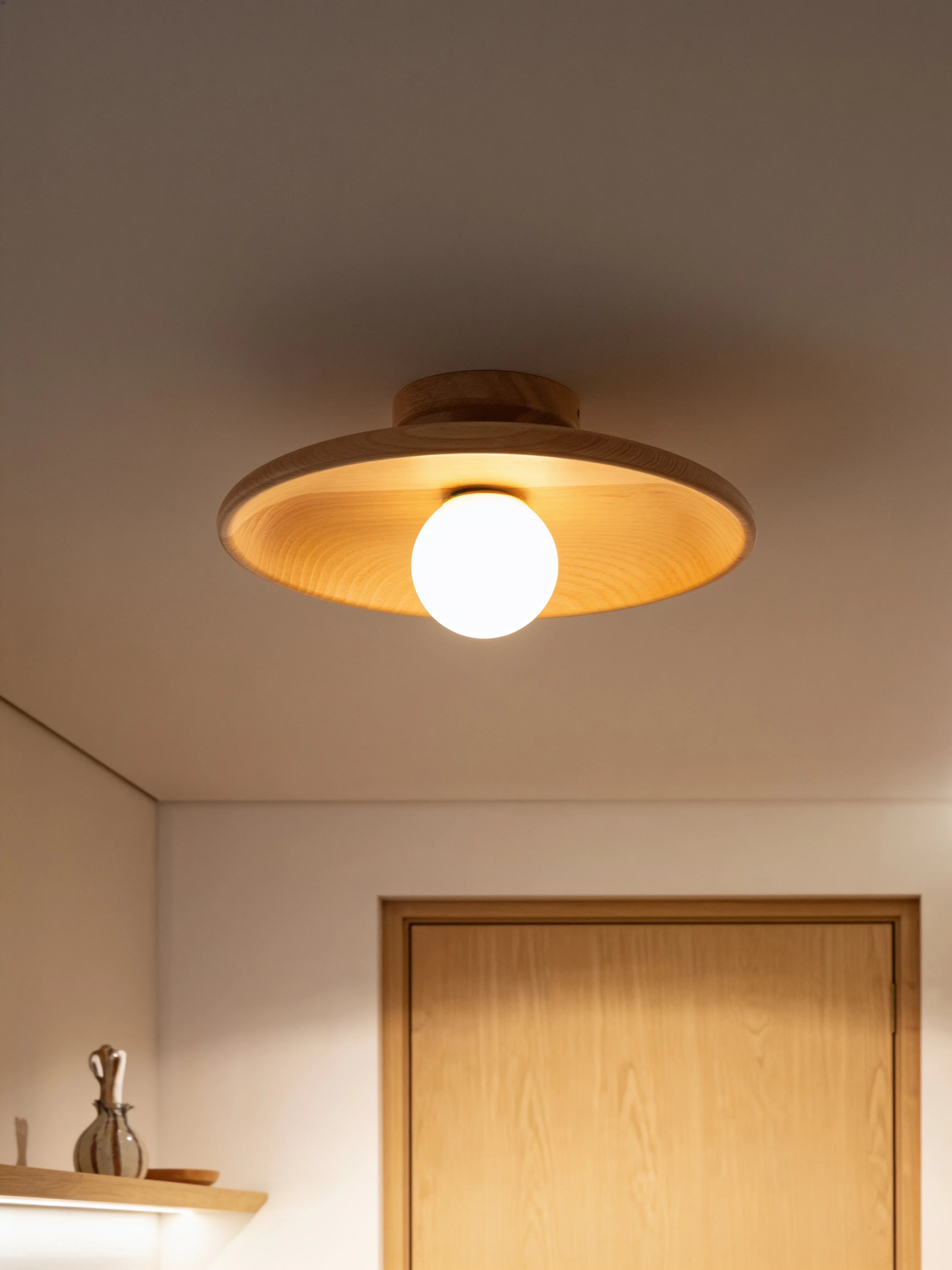 Cerne, plafonnier en bois — présentation détaillée | Maison Beaurel
