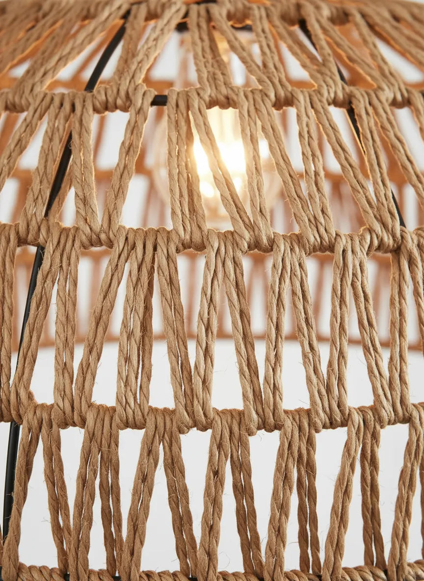 Nagomi, suspension en corde de chanvre — vue d'ambiance | Maison Beaurel