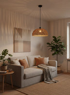 Nagomi, suspension en corde de chanvre — mise en situation | Maison Beaurel