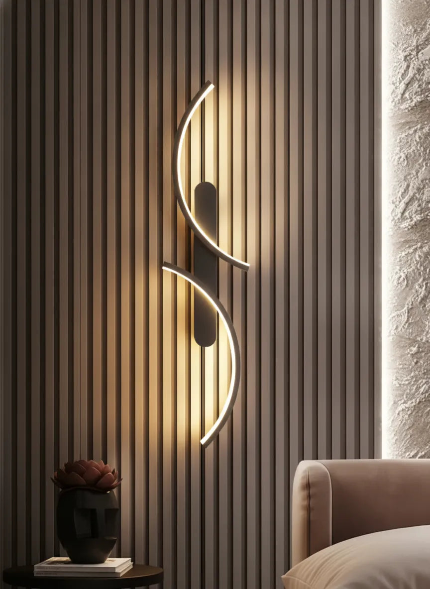 Halo, applique murale LED minimaliste — vue d'ambiance | Maison Beaurel