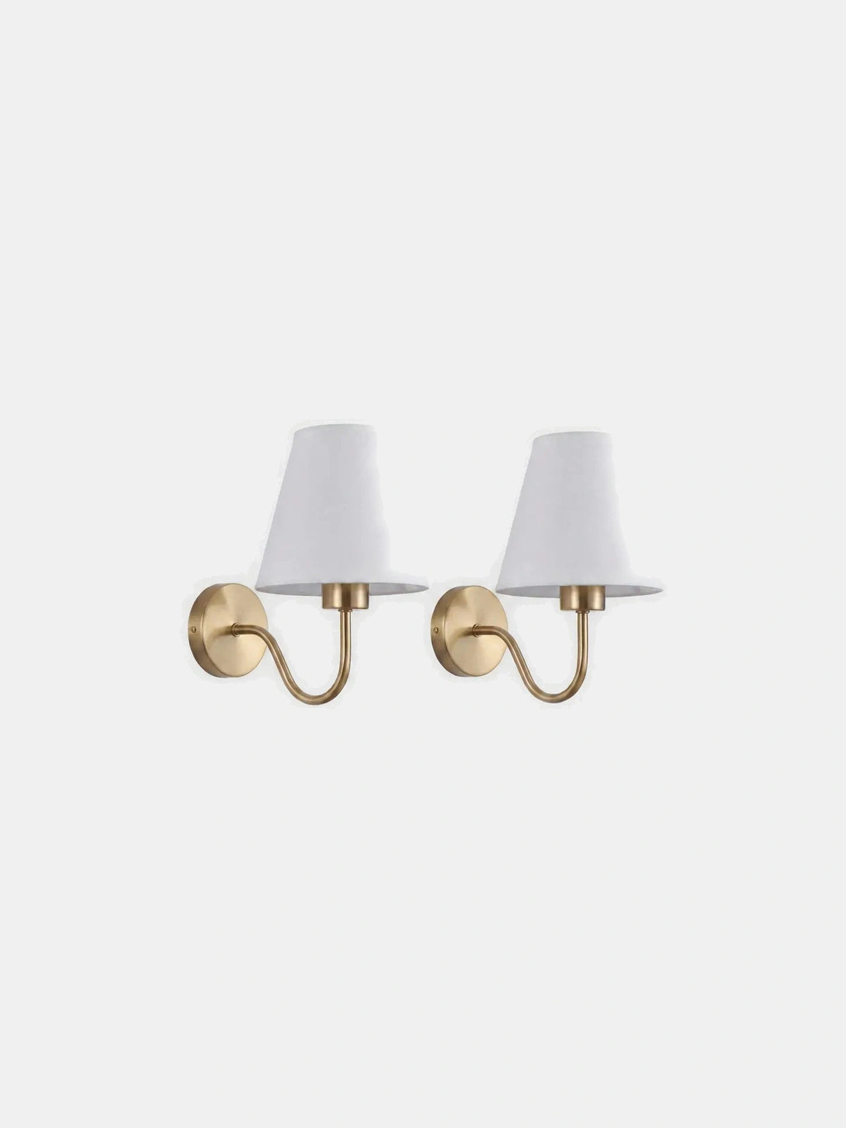 LIN, applique murale en tissu doré, lot de deux appliques | Maison Beaurel