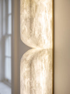 Schéma technique et dimensions — Gypse, applique murale en albâtre | Maison Beaurel