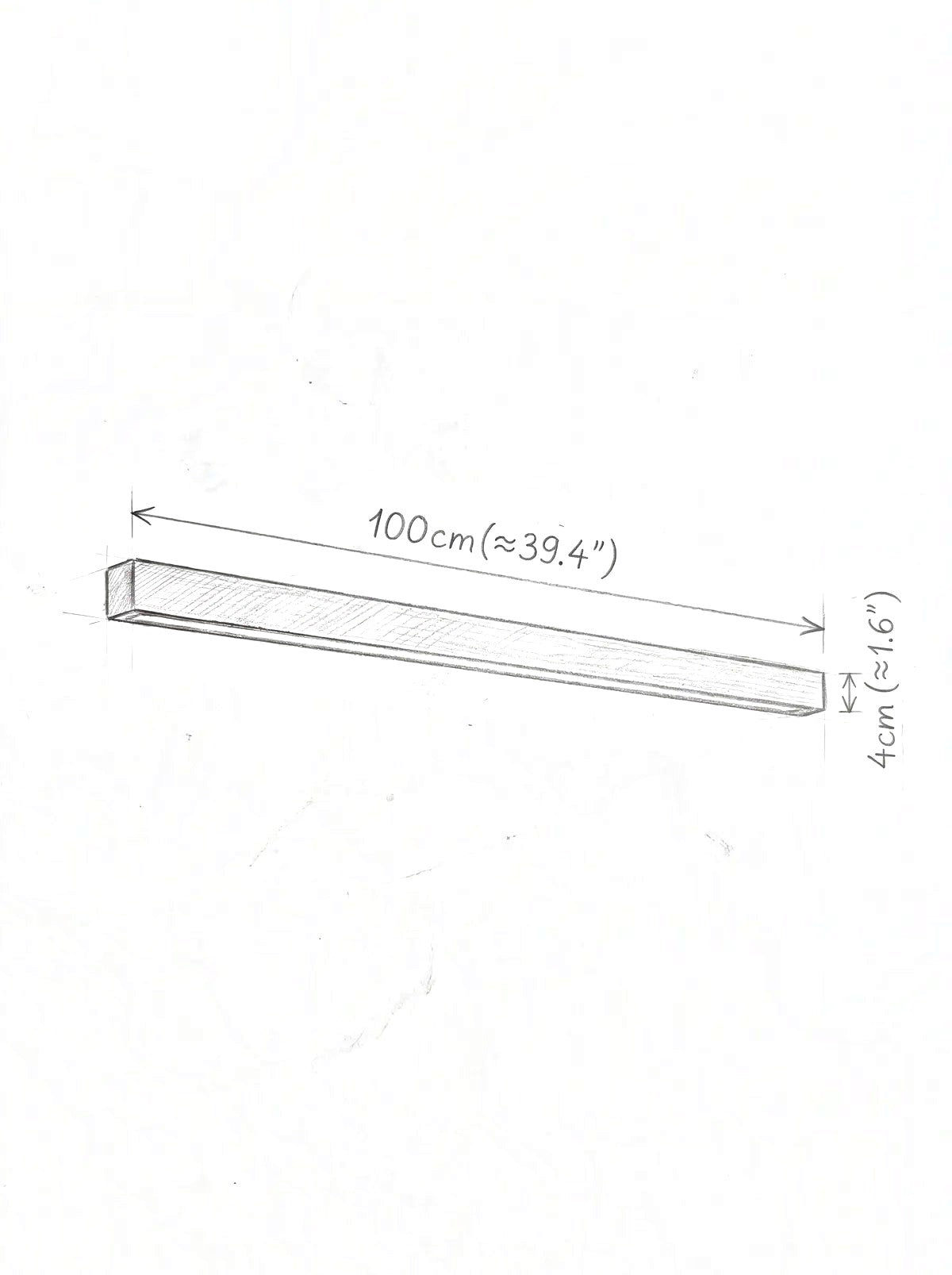 LATTE — croquis dimensions 100 cm