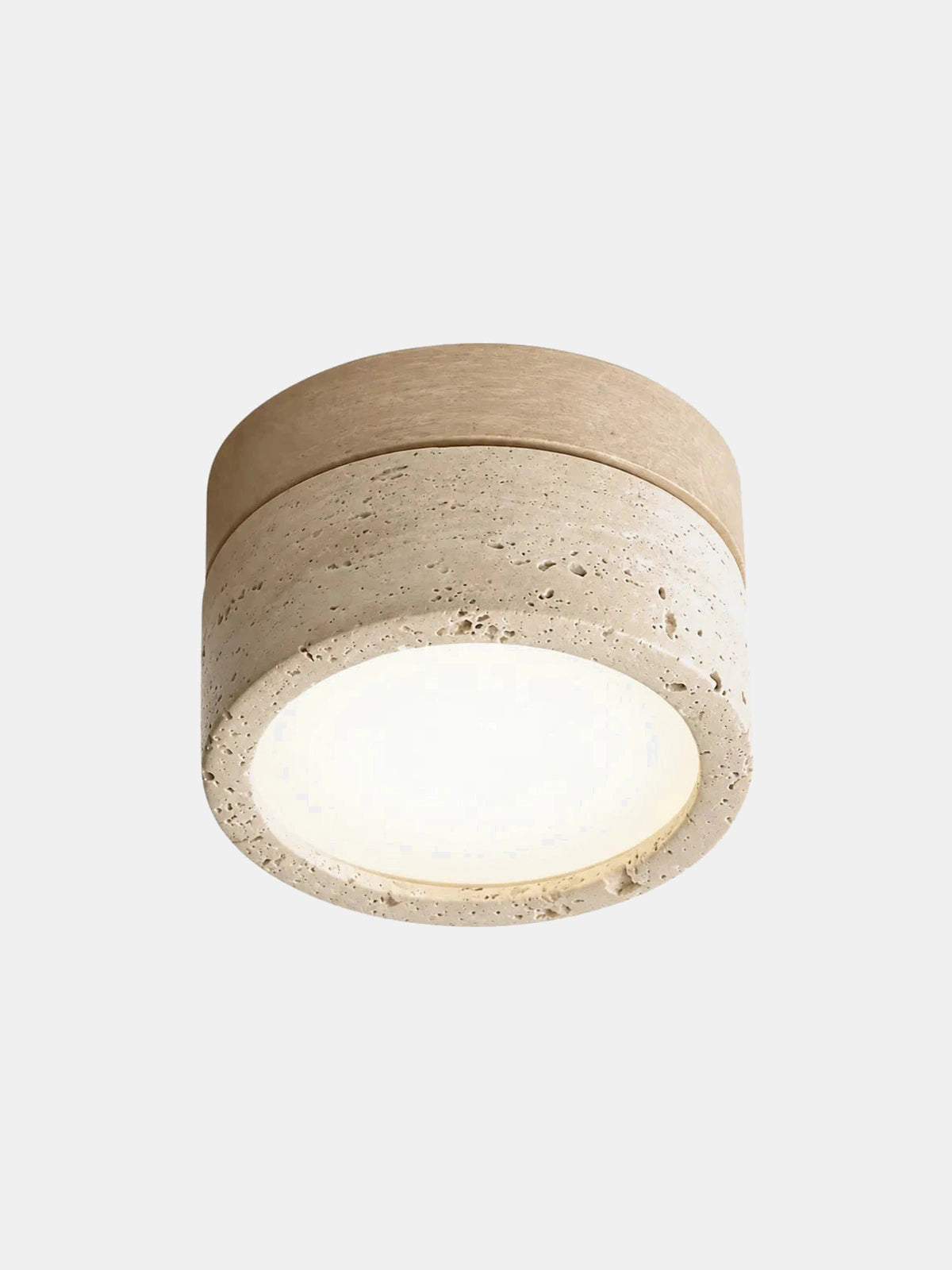 SILEX, plafonnier effet pierre — Bois clair | Maison Beaurel