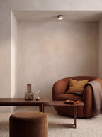 SILEX, plafonnier effet pierre — Noyer, niche salon | Maison Beaurel
