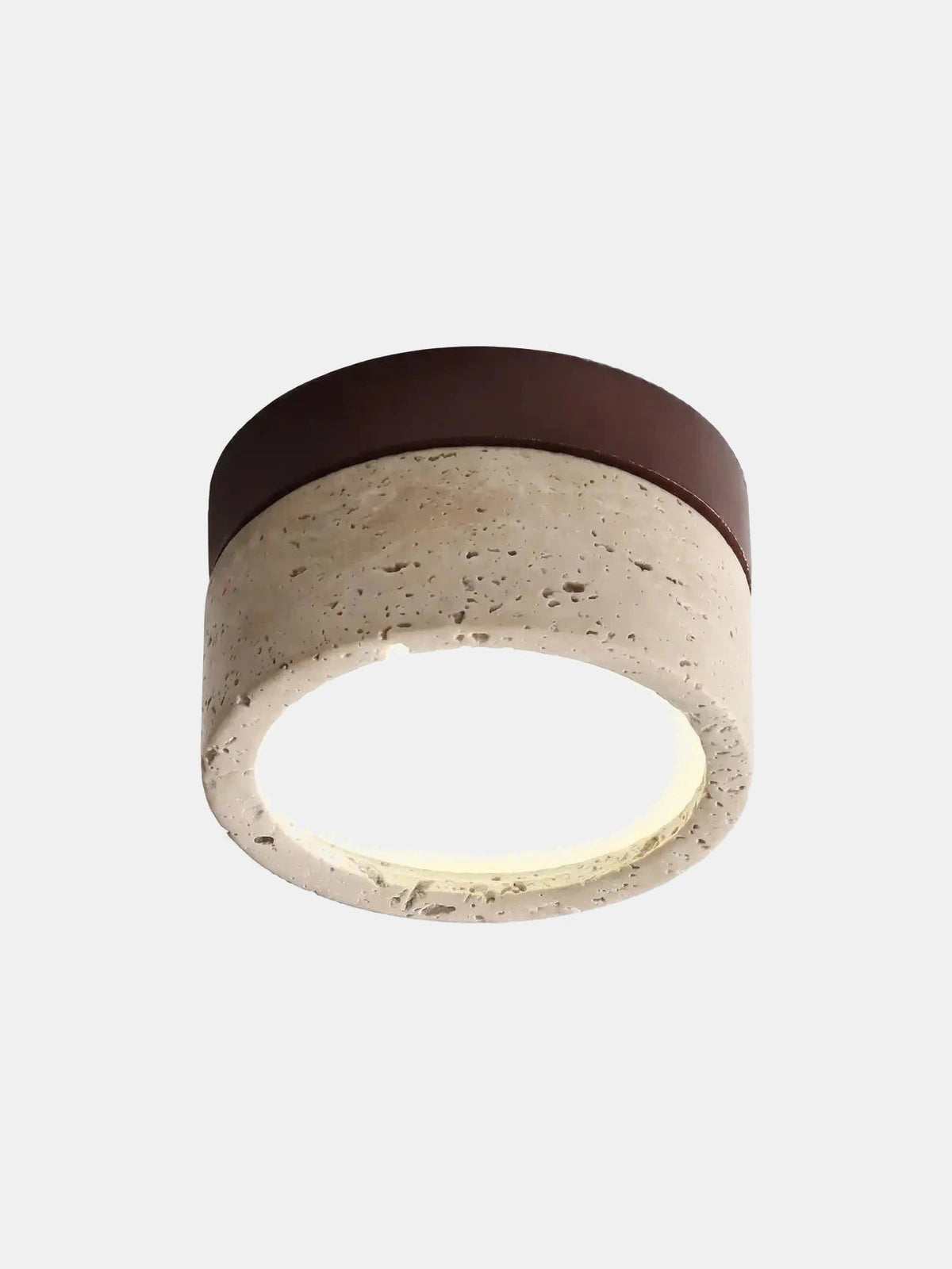 SILEX, plafonnier effet pierre — Noyer | Maison Beaurel