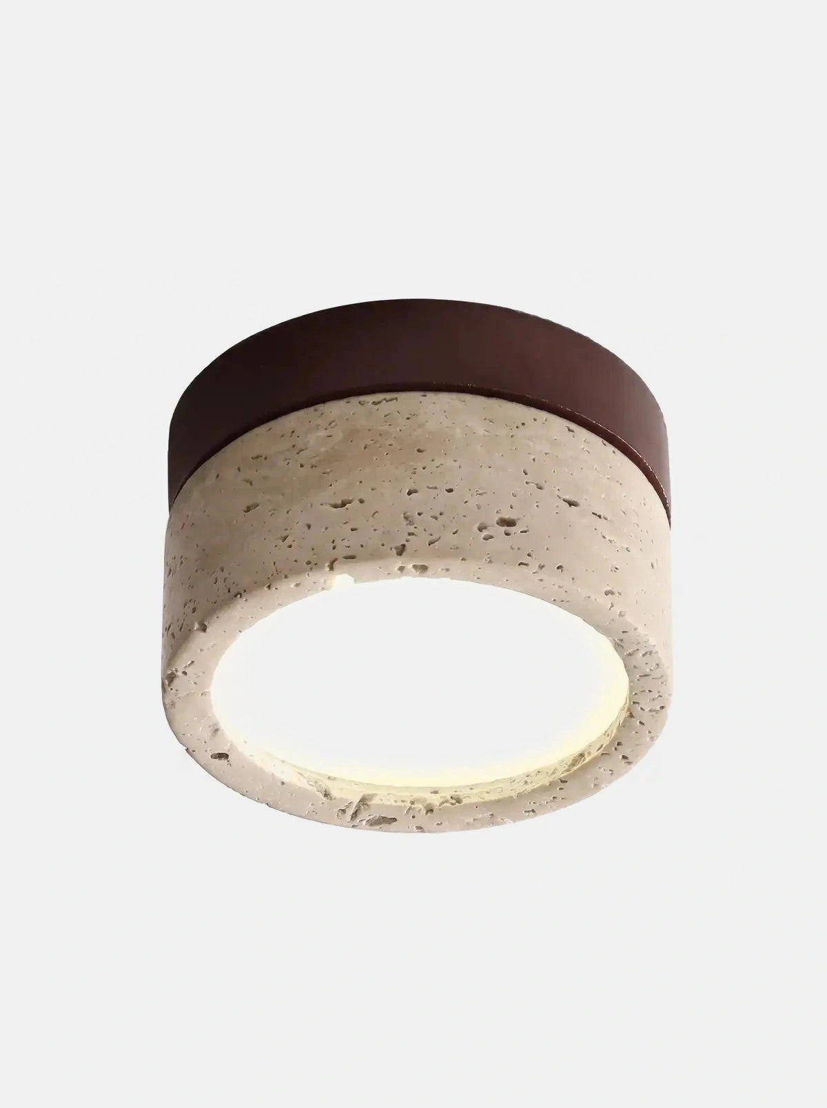SILEX, plafonnier effet pierre — Noyer | Maison Beaurel